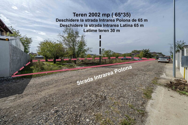 Pantelimon, teren 2002 mp deschidere 65m la 2 strazi adiacent Rascoala 1907, utilitati