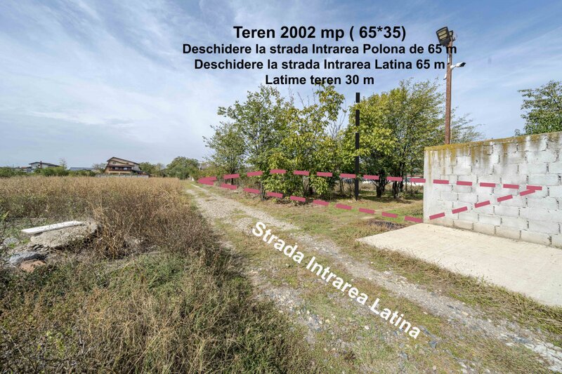 Pantelimon, teren 2002 mp deschidere 65m la 2 strazi adiacent Rascoala 1907, utilitati